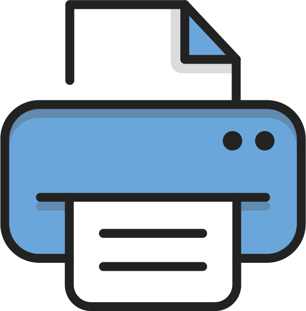 Button for printing a shipping label
